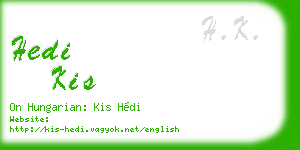 hedi kis business card