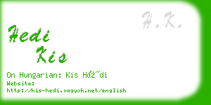 hedi kis business card